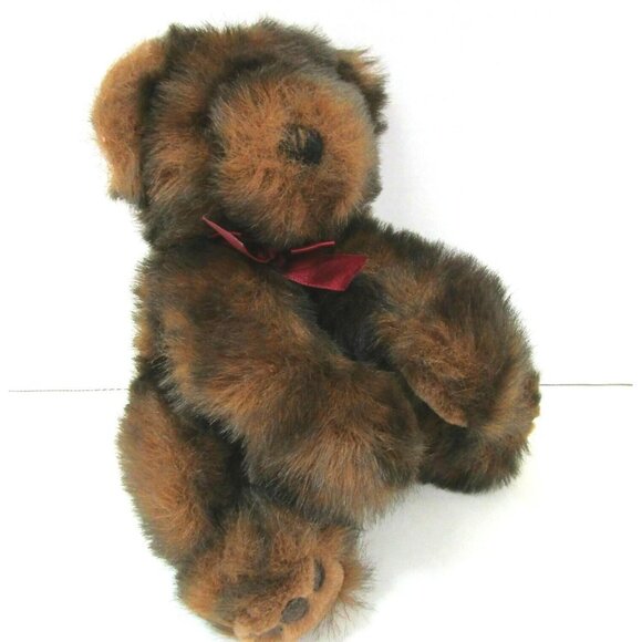 Graze Black & Brown Floppy Teddy Bear Toy 12" Lovey Soft Cub Plush HTF VTG 1996 - Picture 2 of 9